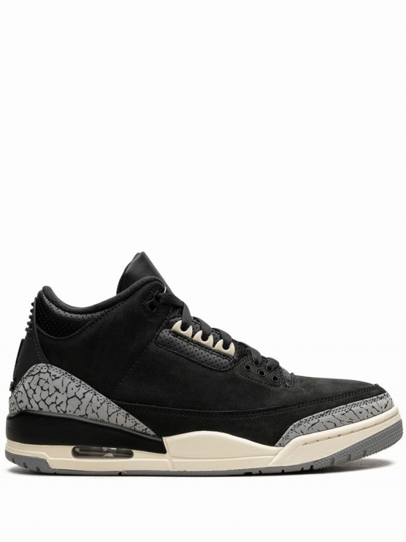 Nike Off Noir Women\'s Air Jordan 3 Black | CVBQGWL-51