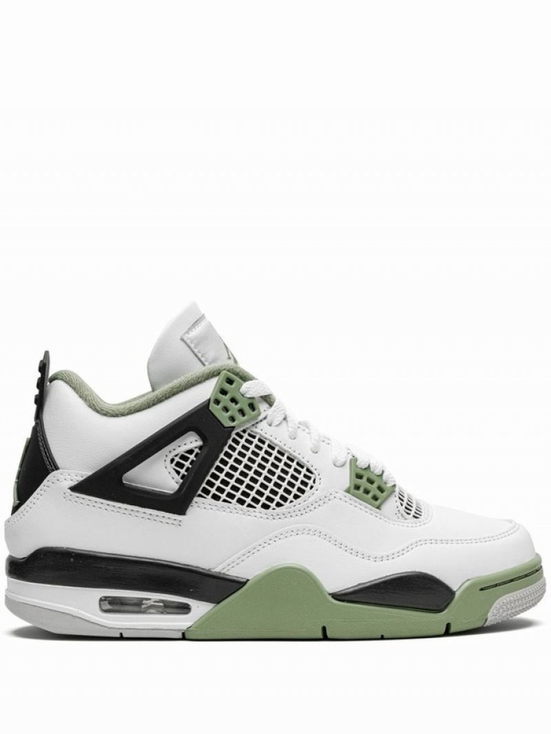 Nike Oil Women\'s Air Jordan 4 Green | JOFCDIU-04