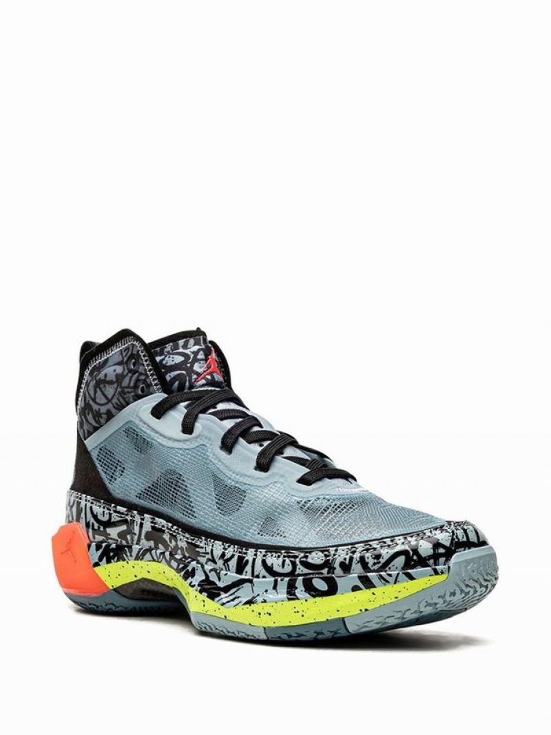 Nike PF Satou Sabally - Graffiti Women's Air Jordan 37 Grey / Black | ZDRVUJP-95