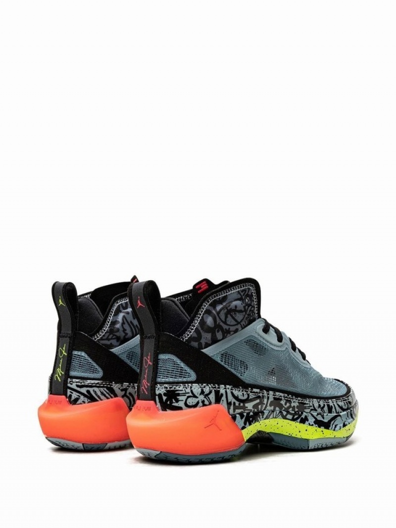 Nike PF Satou Sabally - Graffiti Women's Air Jordan 37 Grey / Black | ZDRVUJP-95