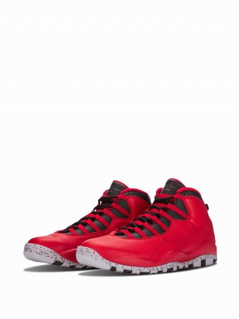 Nike Retro 30th Bulls Over Broadway Men's Air Jordan 10 Red | XKHEIYZ-80