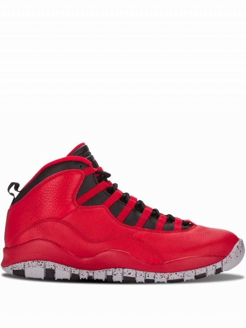 Nike Retro 30th Bulls Over Broadway Men\'s Air Jordan 10 Red | XKHEIYZ-80