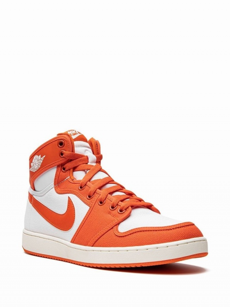 Nike Retro AJKO Syracuse Men's Air Jordan 1 White / Orange | BIMYCFA-65