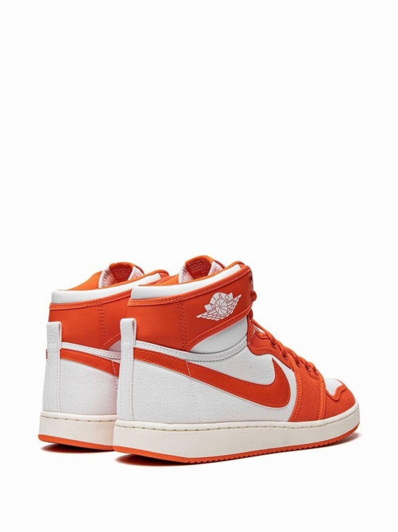 Nike Retro AJKO Syracuse Men's Air Jordan 1 White / Orange | BIMYCFA-65