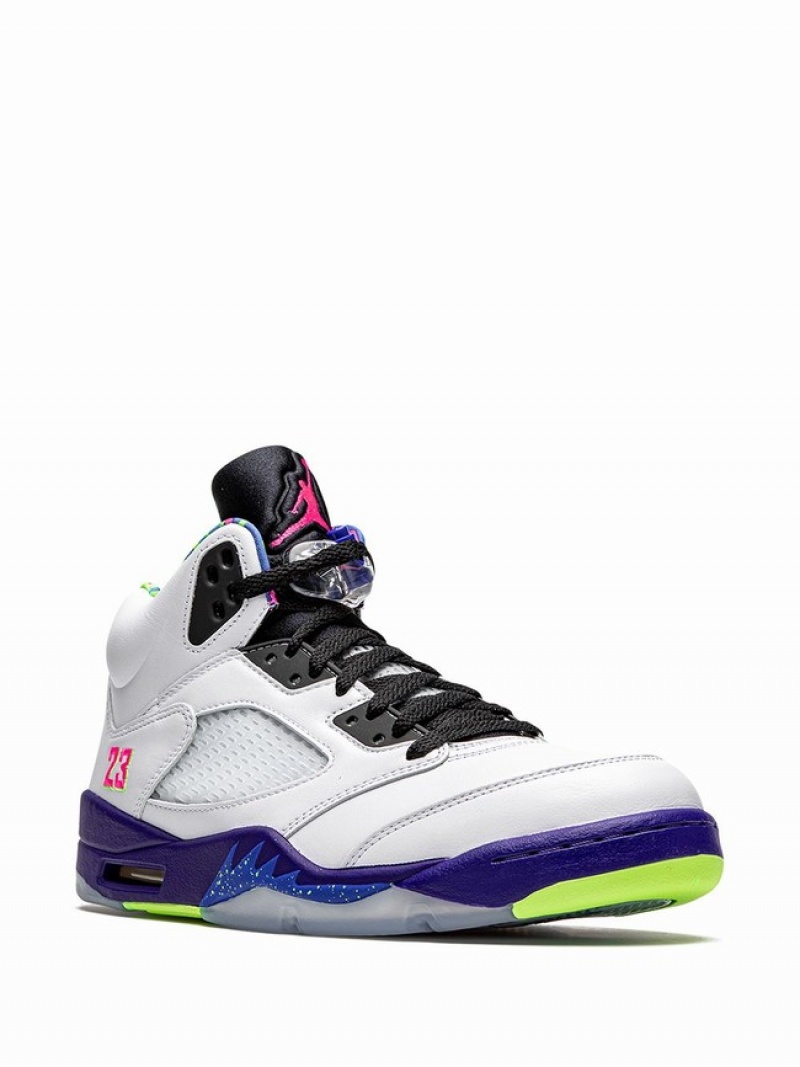 Nike Retro Alternate Bel-Air Men's Air Jordan 5 White / Blue | YSUHWFL-24