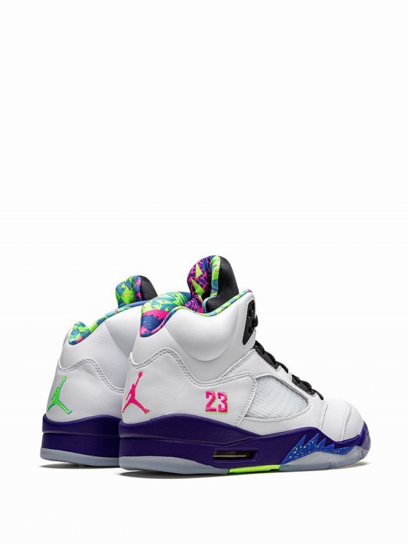 Nike Retro Alternate Bel-Air Men's Air Jordan 5 White / Blue | YSUHWFL-24