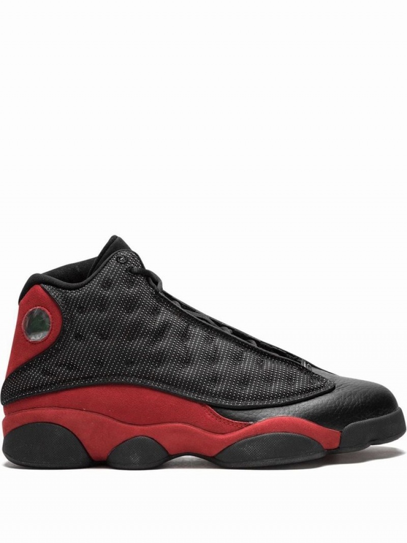 Nike Retro Bred 2013 Release Men\'s Air Jordan 13 Black / Red | JKZVYNM-41