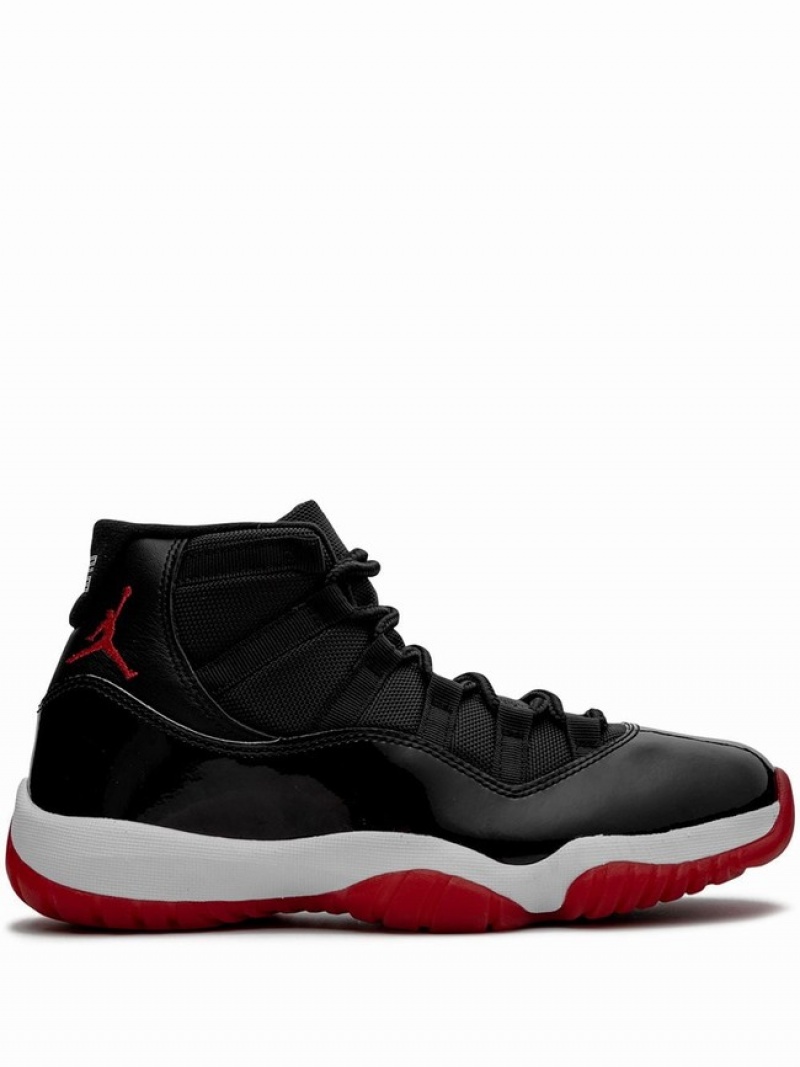 Nike Retro Bred 2019 Women\'s Air Jordan 11 Black / Red | SQKOTBG-34