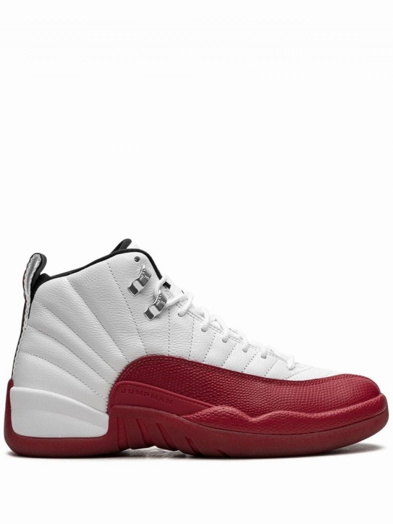 Nike Retro Cherry 2023 Men\'s Air Jordan 12 White / Red | BFDPGYU-59