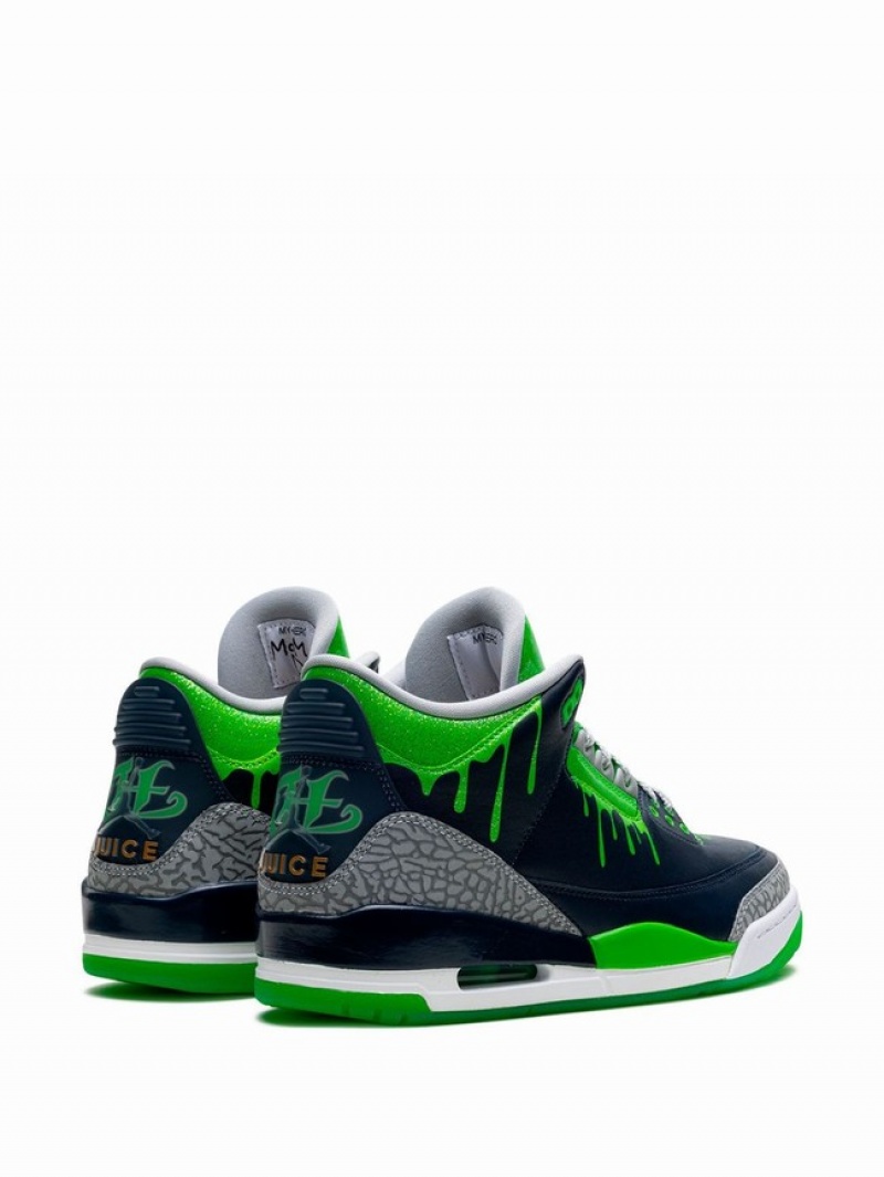 Nike Retro Doernbecher Hugo Men's Air Jordan 3 Black / Green | XRUELDQ-15