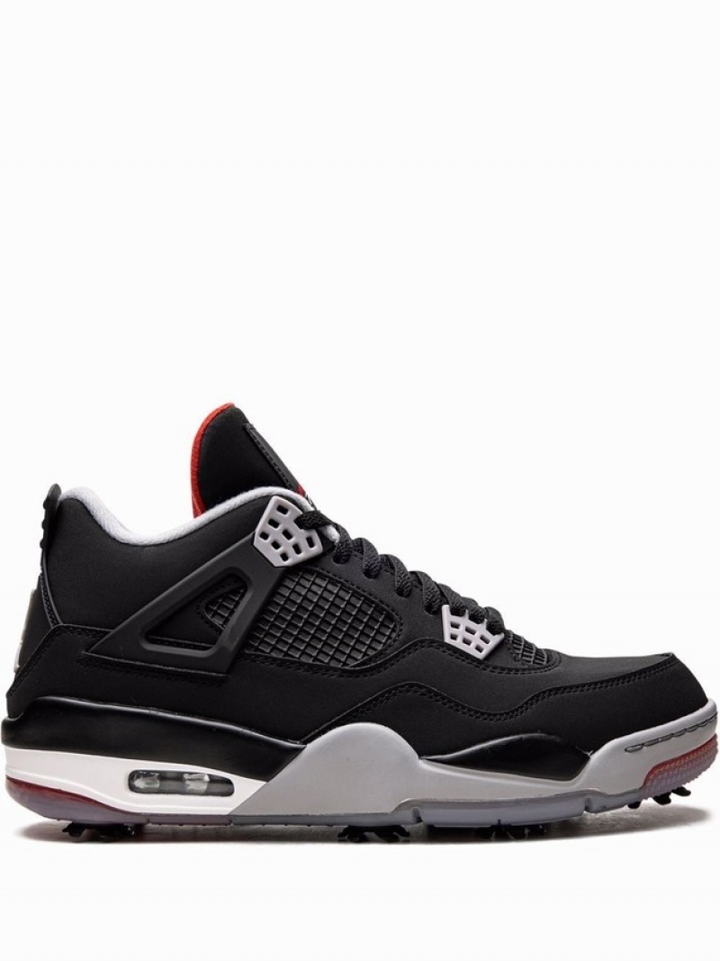 Nike Retro Golf Men\'s Air Jordan 4 Black | NXLWHKT-51