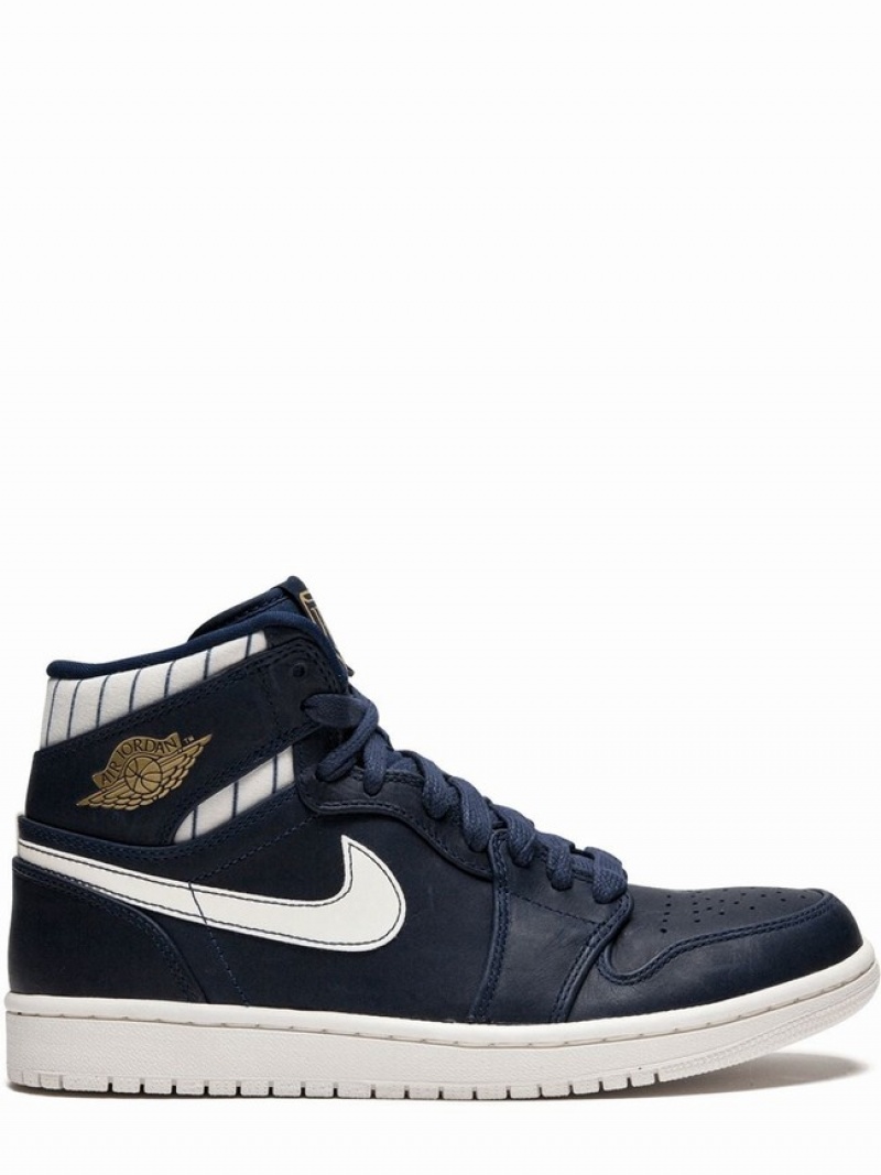 Nike Retro High Jeter Men\'s Air Jordan 1 Navy | QVJWPBY-32