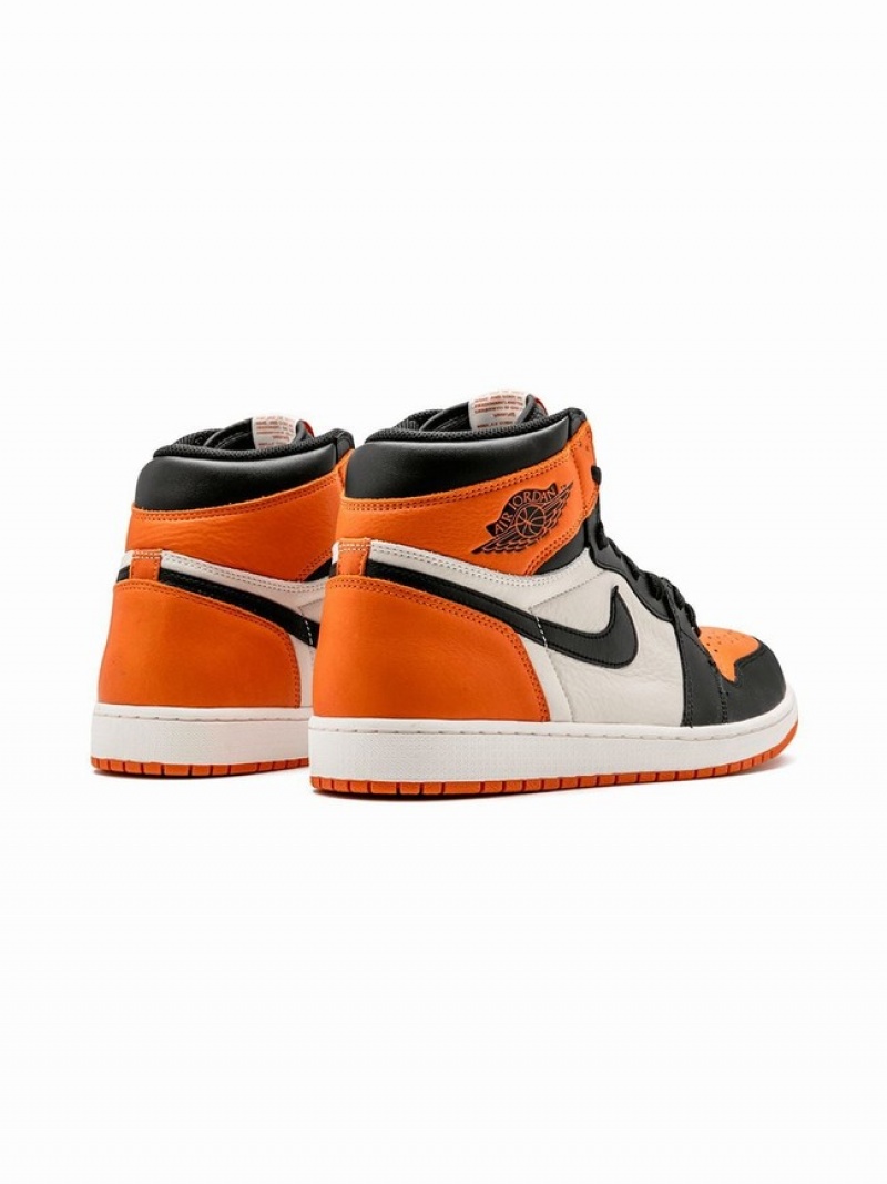 Nike Retro High OGHigh Top Women's Air Jordan 1 Black / Orange | CEWAUDP-28