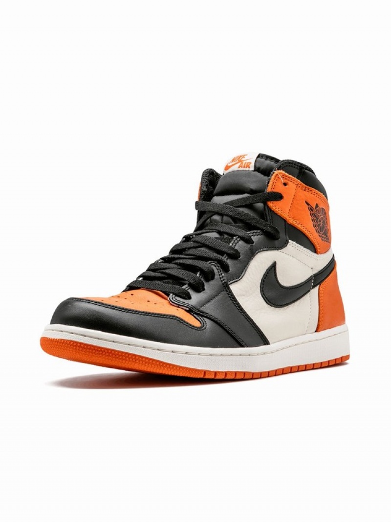 Nike Retro High OGHigh Top Women's Air Jordan 1 Black / Orange | CEWAUDP-28