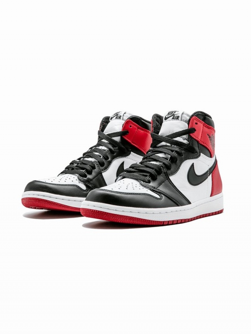 Nike Retro High OG Black Toe Women's Air Jordan 1 Black | AIUBGSN-75