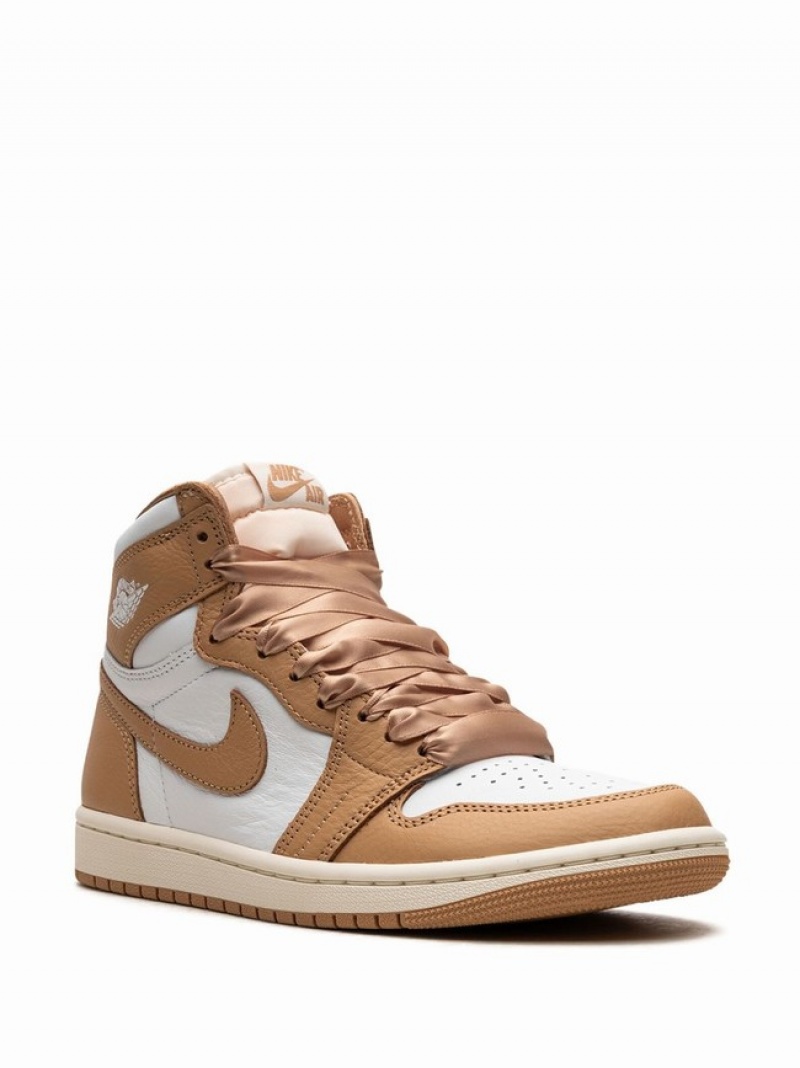 Nike Retro High OG Luxury Handbag Women's Air Jordan 1 Beige / White | BYMLIUA-69