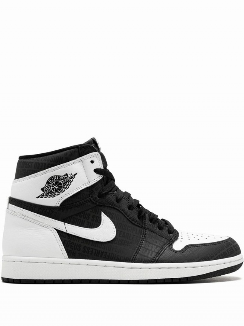 Nike Retro High OG RE2PECT Men\'s Air Jordan 1 White / Black | ZYGTDOH-47