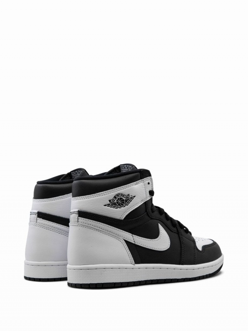 Nike Retro High OG Reverse Panda Men's Air Jordan 1 Black / White | PJGYDEM-51