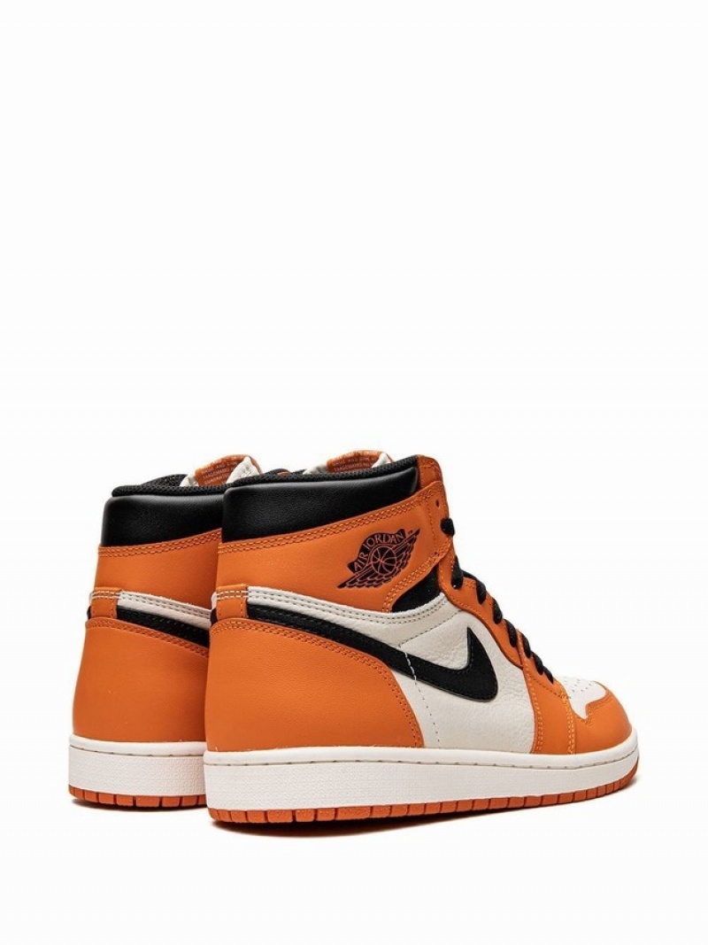 Nike Retro High OG Reverse Shattered Backboard Women's Air Jordan 1 Orange / White / Black | UYZJQCD-58