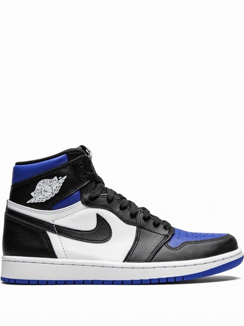 Nike Retro High OG Royal Toe Men\'s Air Jordan 1 White / Black / Blue | LRGIHOJ-46