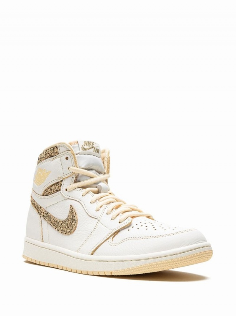 Nike Retro High OG Vibrations Of Naija Men's Air Jordan 1 White | OTRBKAC-05