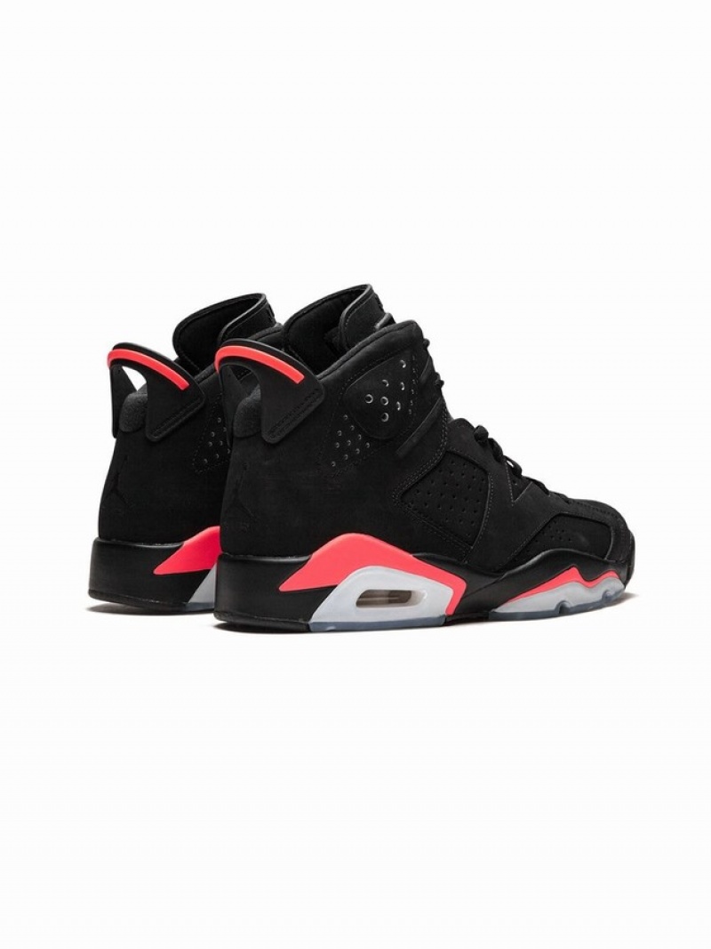 Nike Retro Infrared Women's Air Jordan 6 Black | EZCKPWF-30