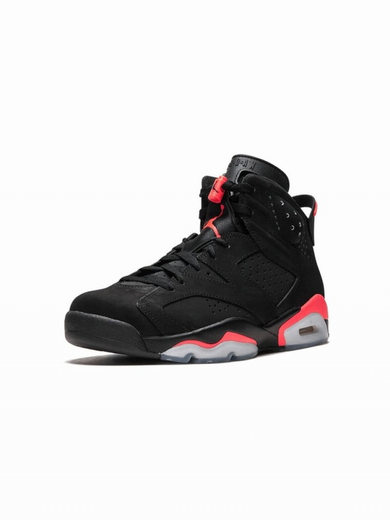 Nike Retro Infrared Women's Air Jordan 6 Black | EZCKPWF-30