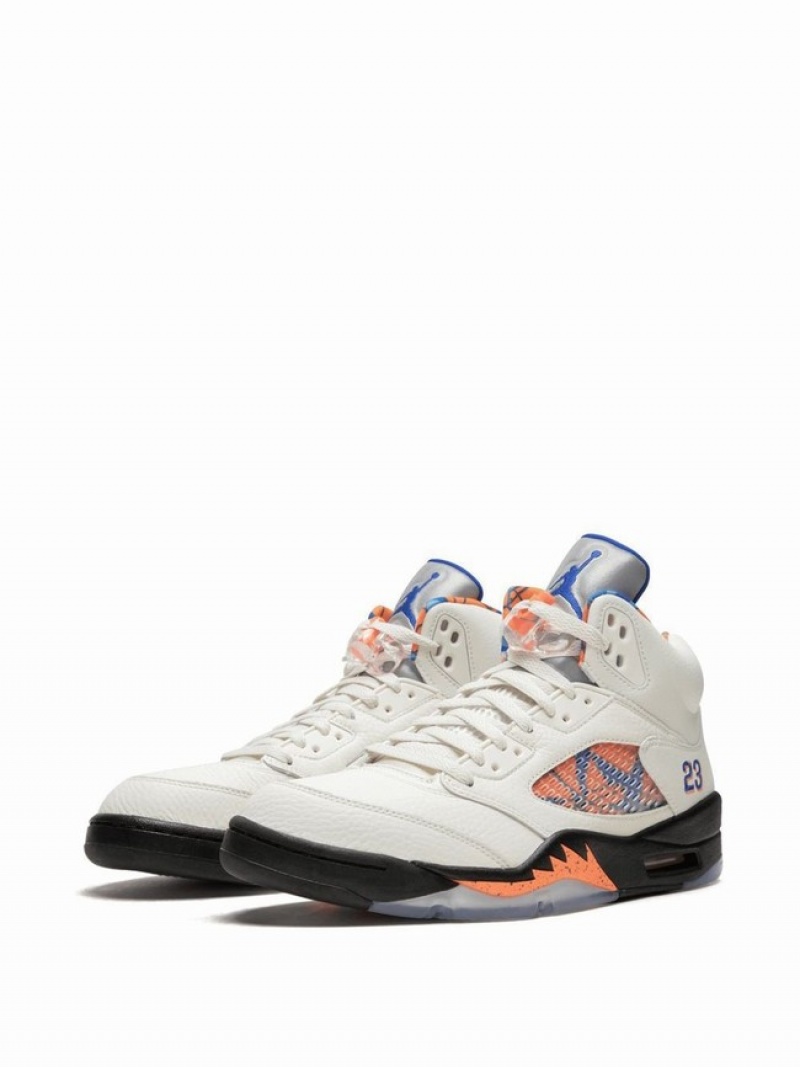 Nike Retro International Flight Men's Air Jordan 5 White | HTKWOFL-32