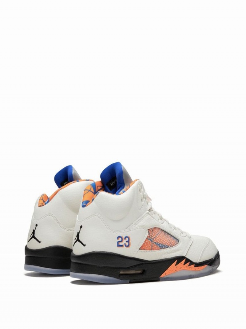 Nike Retro International Flight Men's Air Jordan 5 White | HTKWOFL-32