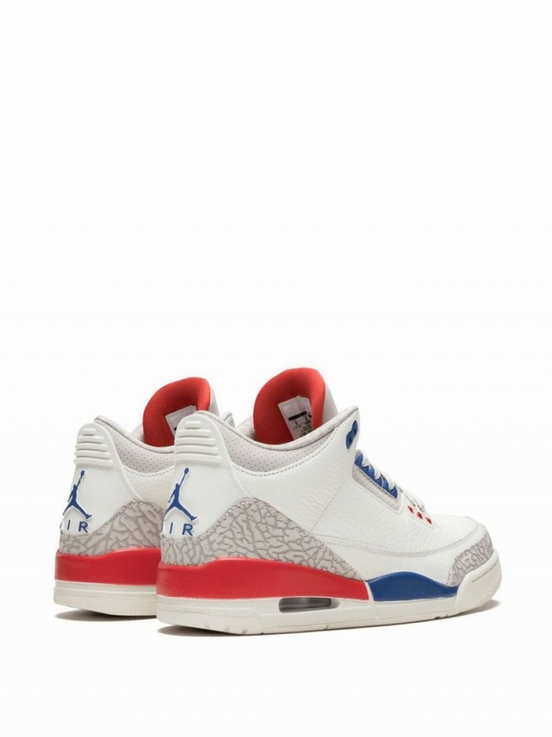 Nike Retro International Flight Women's Air Jordan 3 White / Red / Blue | VWJCTRE-79