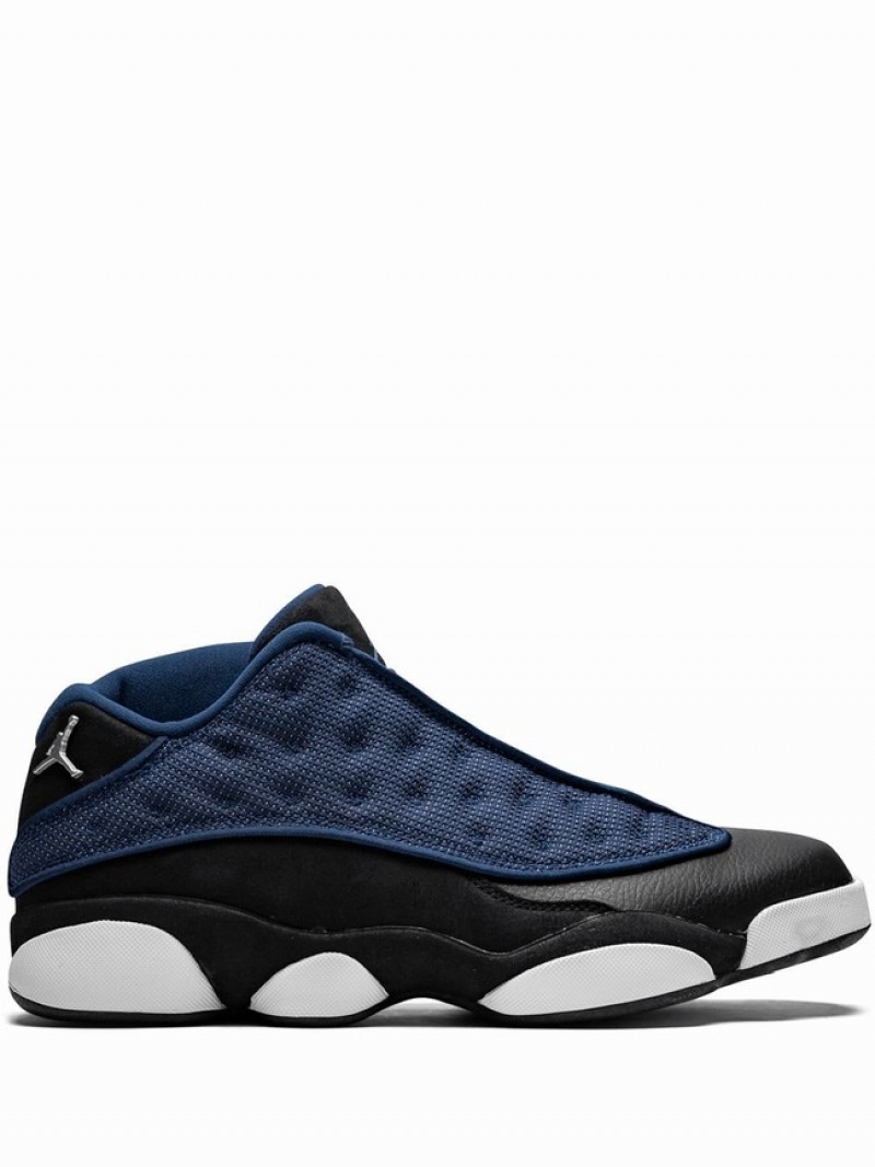 Nike Retro Low Brave Men\'s Air Jordan 13 Blue / Black | JQGXDPM-60