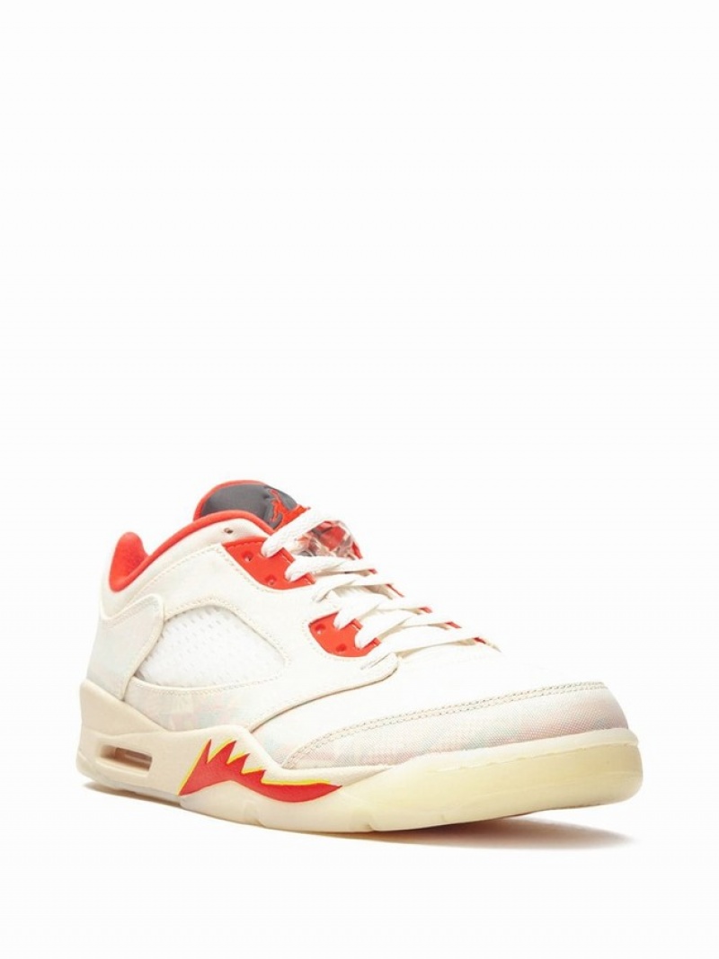 Nike Retro Low Chinese New Year 2021 Men's Air Jordan 5 White / Beige | YFLSBNA-82