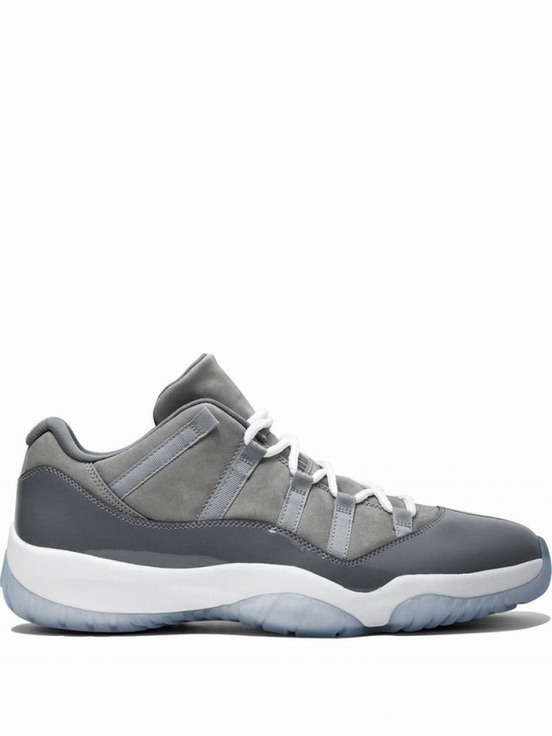 Nike Retro Low Cool Women\'s Air Jordan 11 Grey / White / Grey | TDPQHZS-94