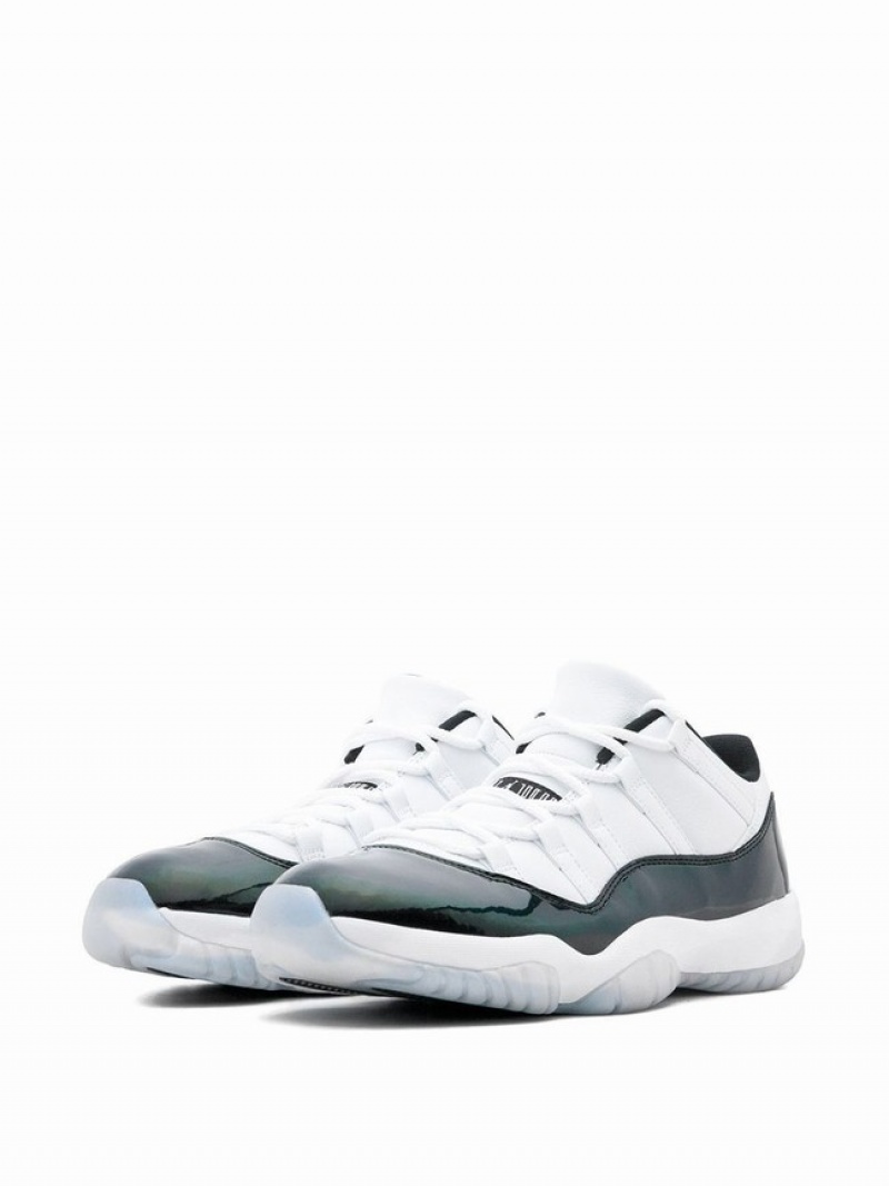 Nike Retro Low Easter Emerald Men's Air Jordan 11 White / Black | XCNWKTY-50