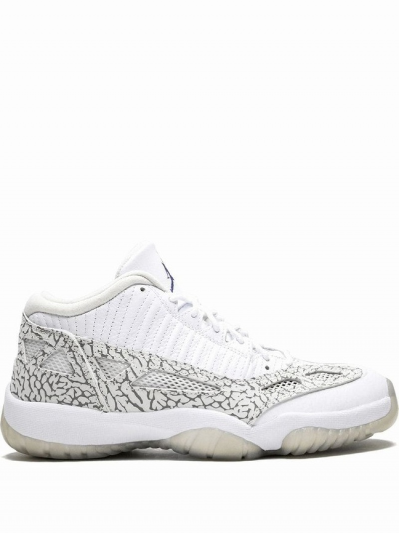 Nike Retro Low Men\'s Air Jordan 11 White / Grey | XEWLAFK-93