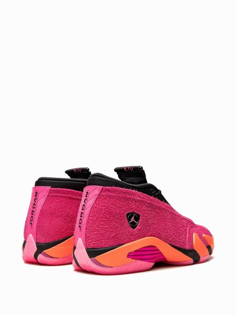 Nike Retro Low Shocking Women's Air Jordan 14 Pink | RKSDCUW-57