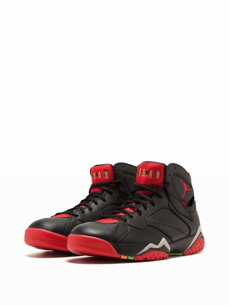 Nike Retro Marvin The Martian Men's Air Jordan 7 Black / Red | HJTOCDG-52