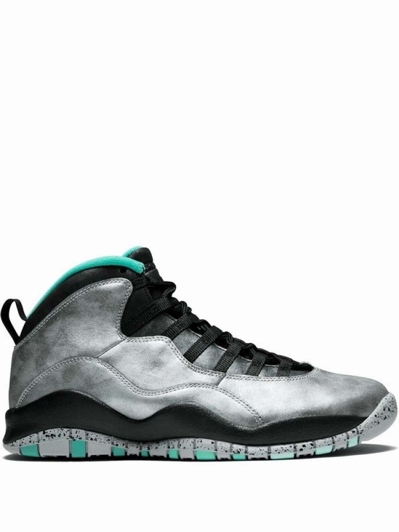 Nike Retro Men\'s Air Jordan 10 Grey / Black | WRSMQGB-62