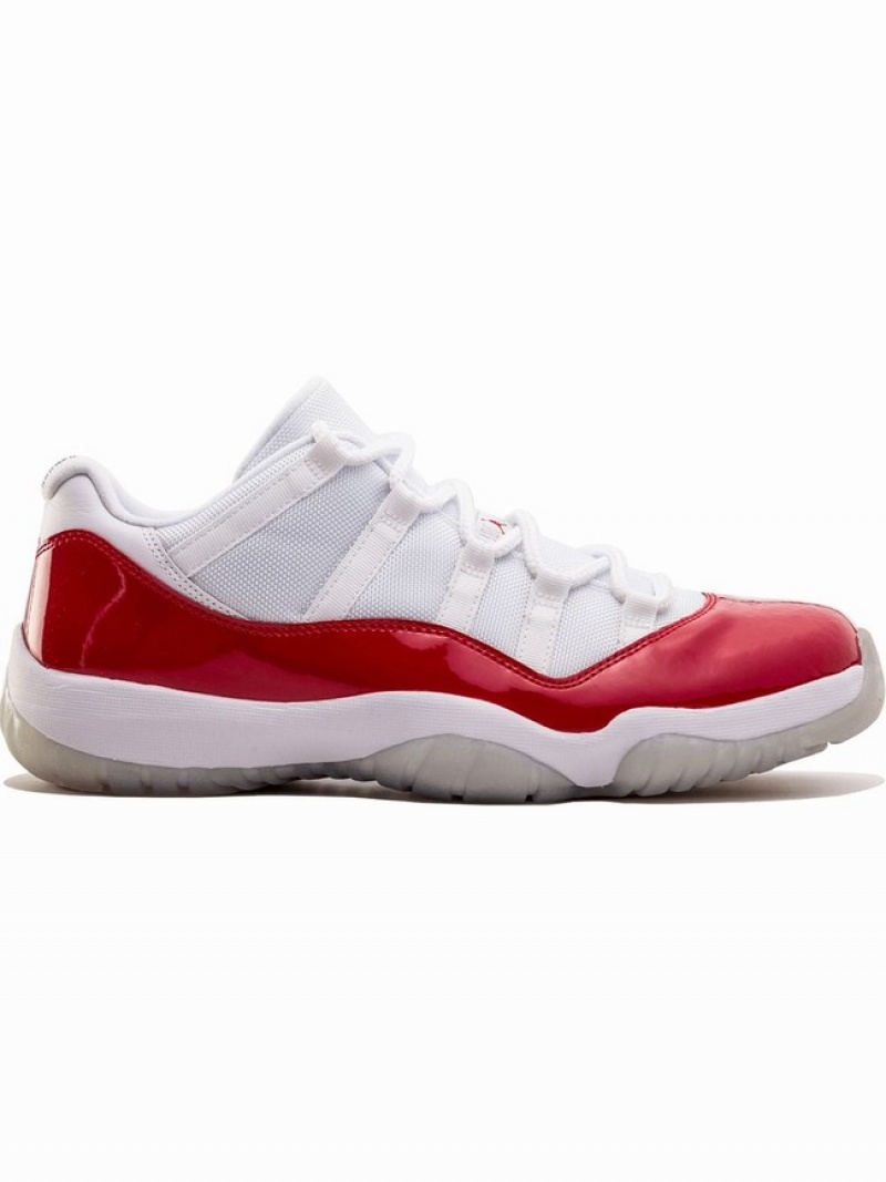 Nike Retro Men\'s Air Jordan 11 White / Red | STDBLFA-29