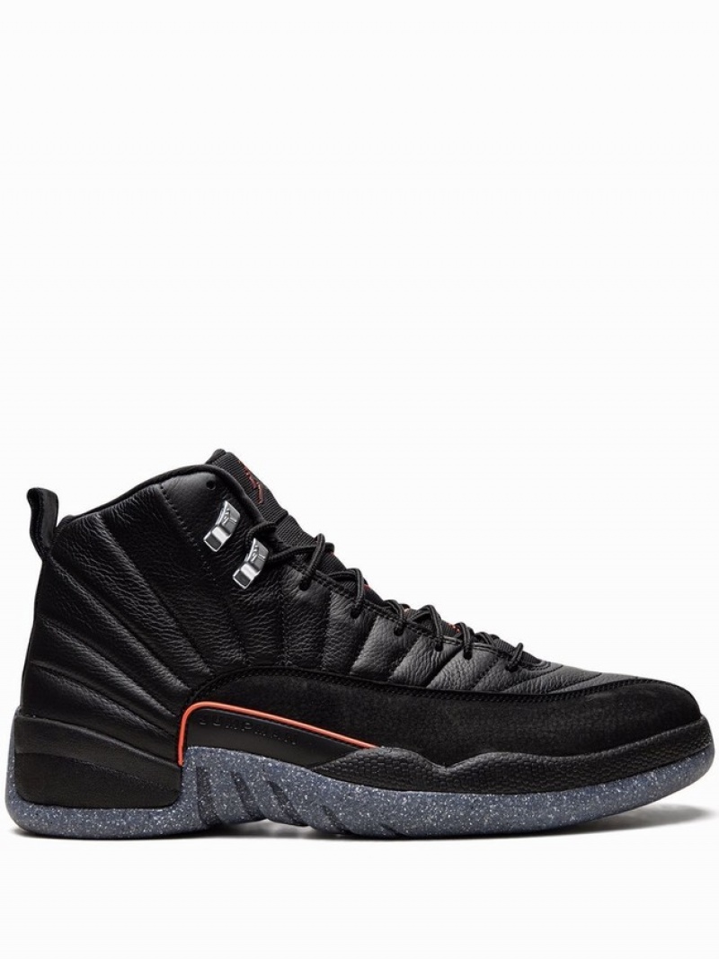 Nike Retro Men\'s Air Jordan 12 Black | AXHRMKY-08