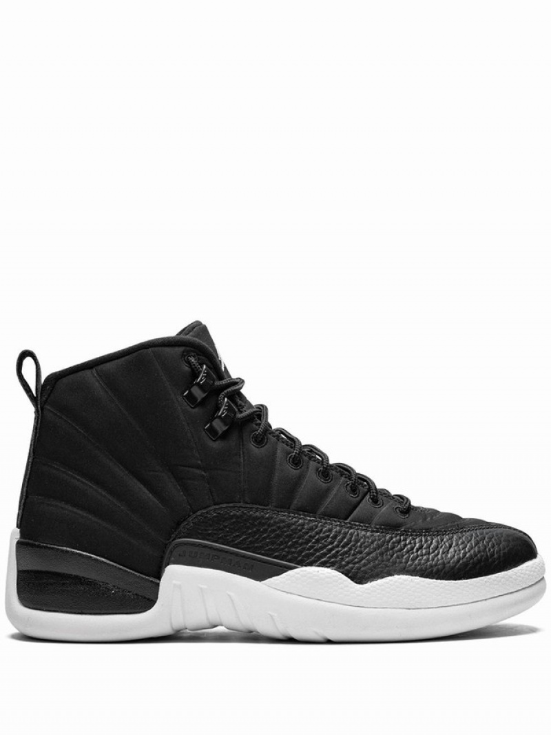 Nike Retro Men\'s Air Jordan 12 Black | FRBADLG-30