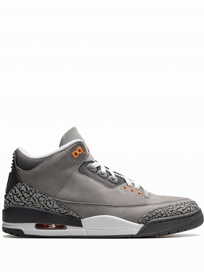 Nike Retro Men\'s Air Jordan 3 Grey | FHAWOZY-13