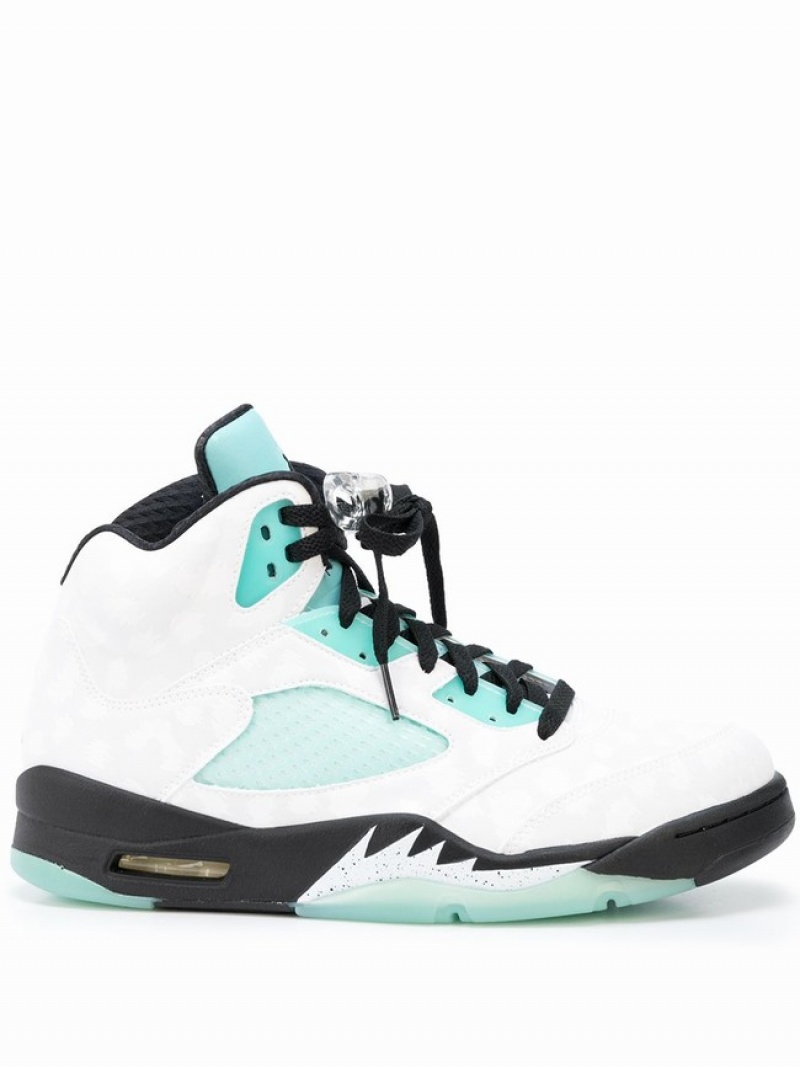 Nike Retro Men\'s Air Jordan 5 White | BSMURVL-53