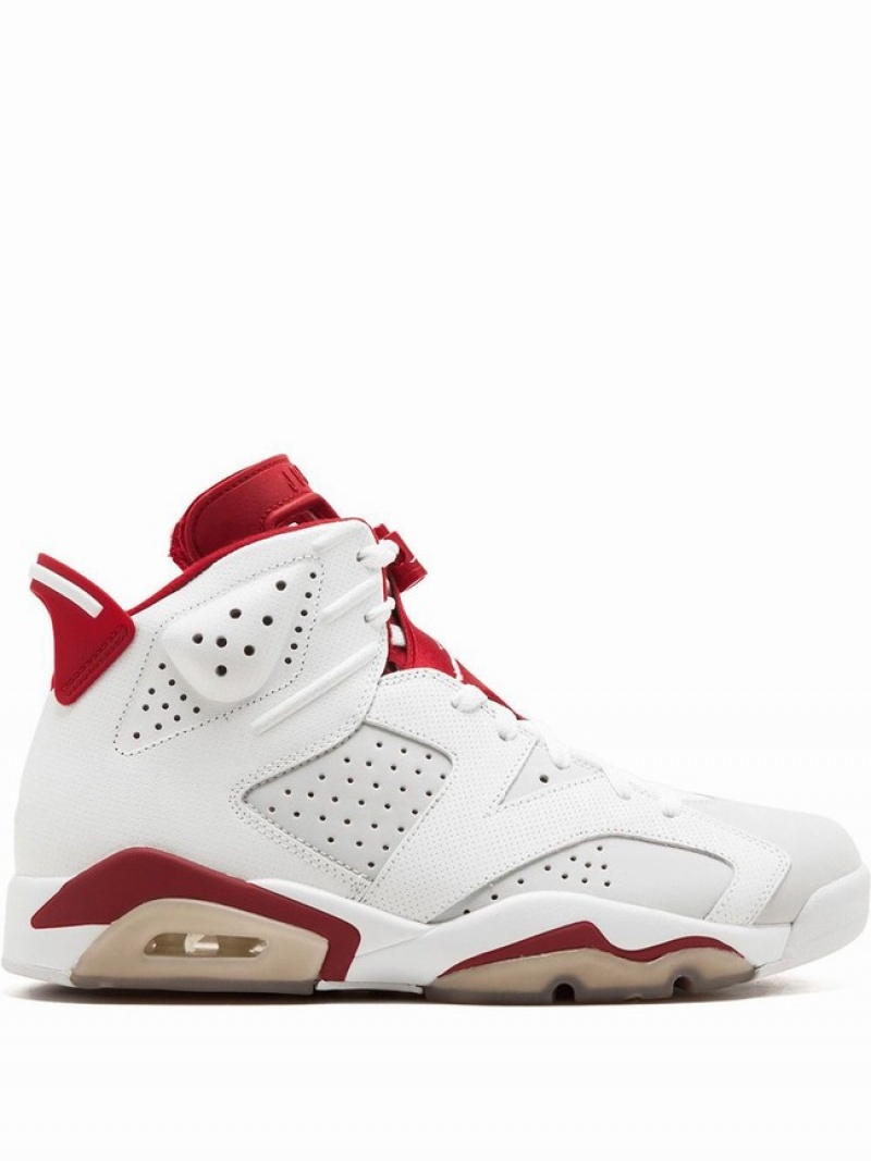 Nike Retro Men\'s Air Jordan 6 White / Red | JSUXZAR-93