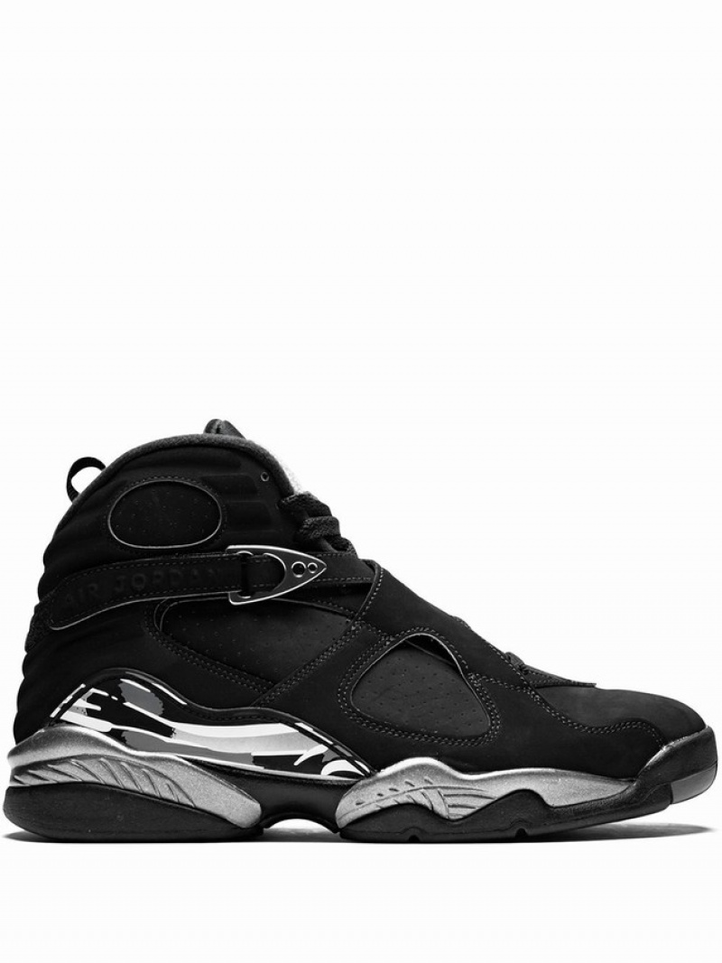 Nike Retro Men\'s Air Jordan 8 Black | POIECXA-62