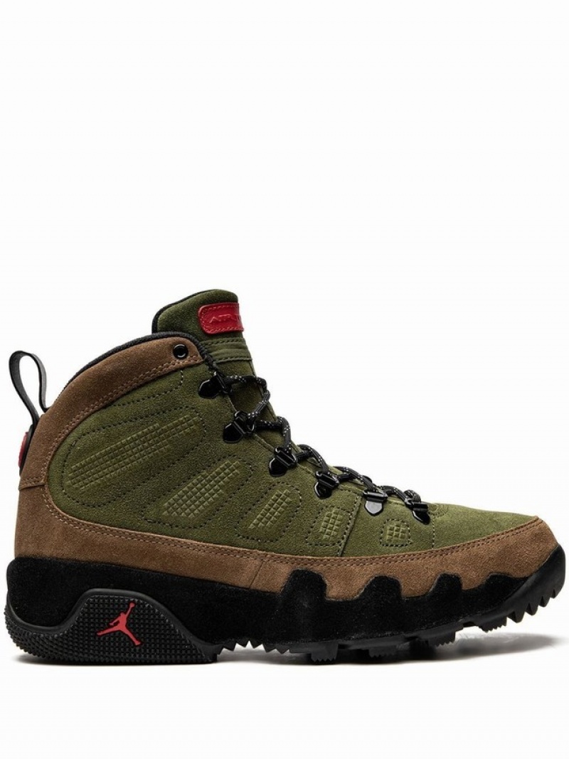 Nike Retro Men\'s Air Jordan 9 Green / Brown | GOJPSVM-63