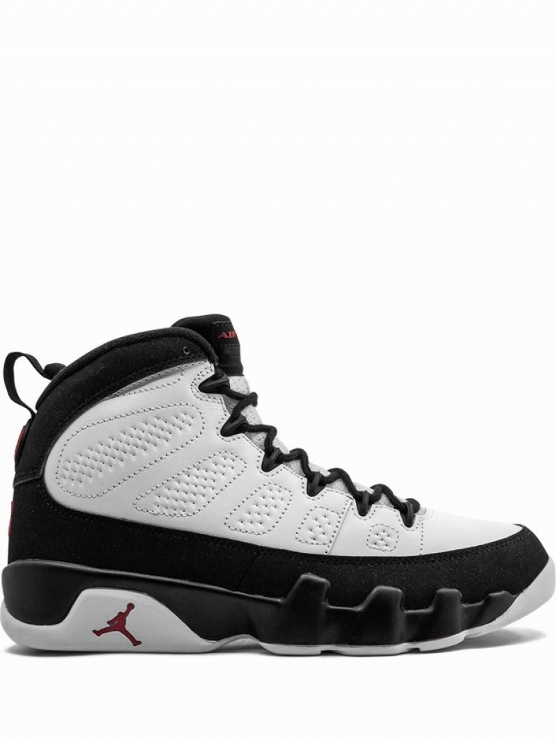 Nike Retro Men\'s Air Jordan 9 White / Black | DUPNQSG-91