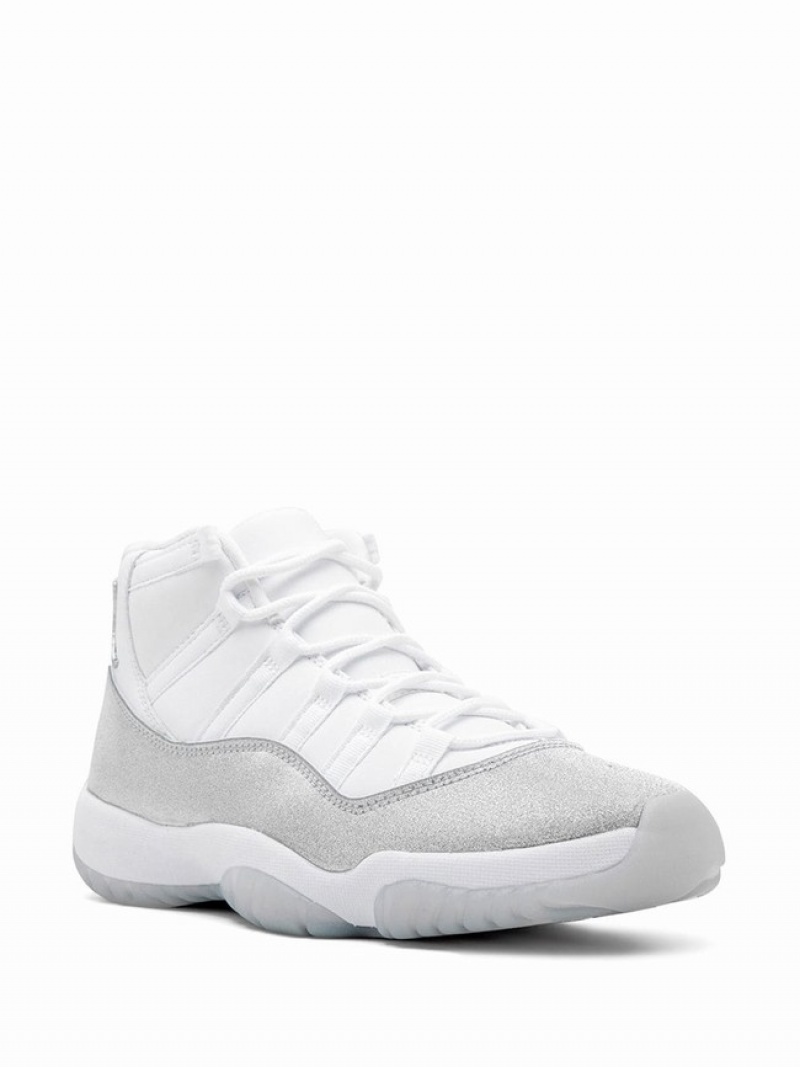 Nike Retro Metallic Silver Women's Air Jordan 11 Silver | WXCGTOZ-61