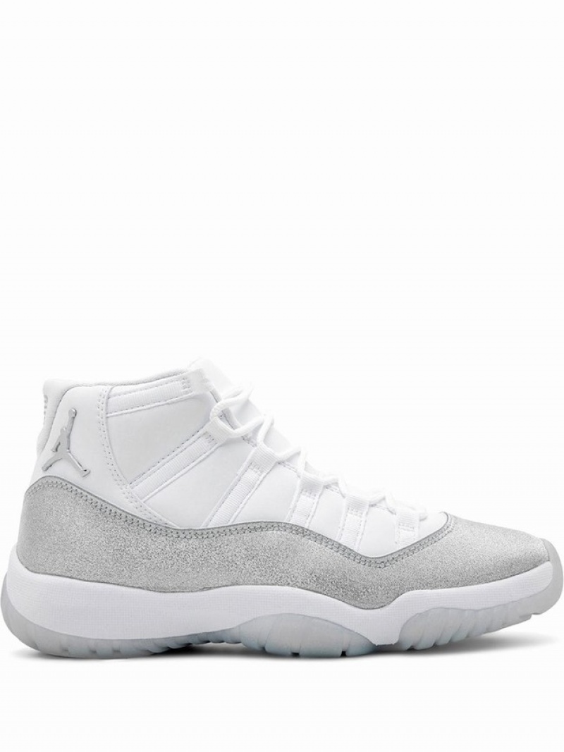 Nike Retro Metallic Silver Women\'s Air Jordan 11 Silver | WXCGTOZ-61