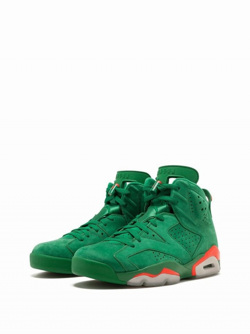 Nike Retro NRG Green Suede Gatorade Women's Air Jordan 6 Green | INQFJOE-51